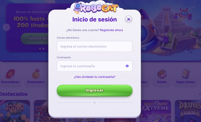 Robocat Login